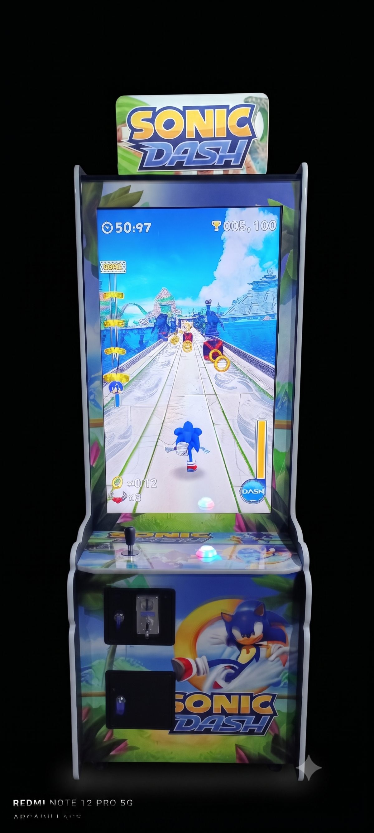 Máquina Arcade Vertical Premium - Edición Oficial Sonic Dash